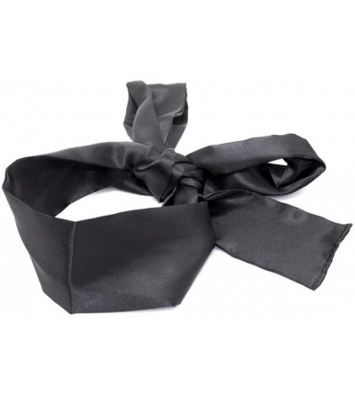 Blindfolds Bondage Ties Satin Eye Mask Sleeping Blindfold for Women (0-Black) - 0-black - CH17AAQ4G7W $18.58