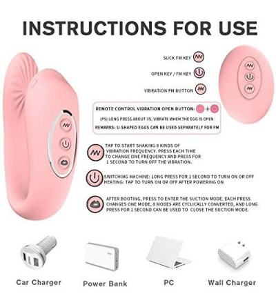 Vibrators 2 in 1 Clitoris Sucking and Tongue Licking Vibrator for Clitoral Nipple Stimulation- G-spot Dildo Vibrator with 10 ...