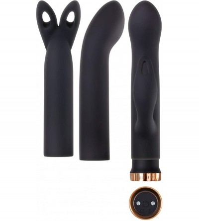 Vibrators Love Is Back Four Play Set - Bullet Vibe with 3 Sleeves for G-spot-and Clitoral- Dual Stimulation - Black - C6195II...