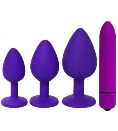 Anal Sex Toys 4Pcs/Set Soft Medical Silicone Trainer Kit Anale Pugs Beginner Set for Women and Men oft Share Pleasure Trainer...