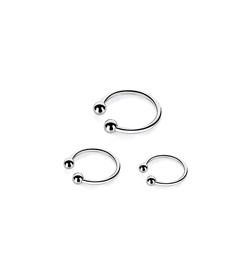 Penis Rings Imperia Cock Rings Stainless Steel Penis Rings Glans Ring Erection Enhancing Rings Erection Toy 3 Pieces Set 32+3...