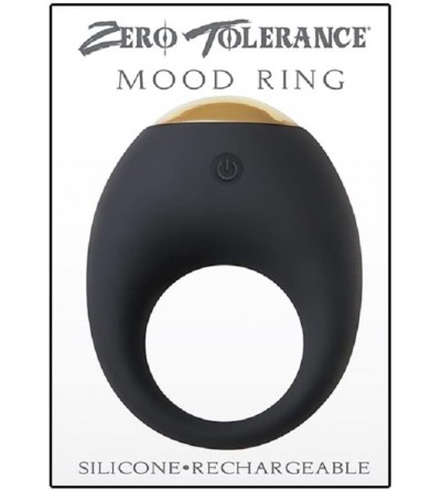 Penis Rings Mood Silicone USB Rechargeable Waterproof Cock Ring with LED Lights 7 Speeds and Functions with Free Bottle of Ad...