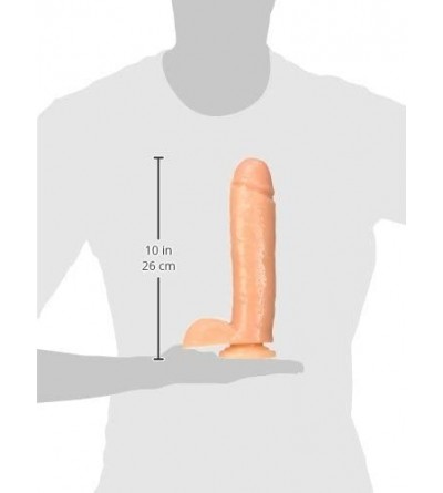 Dildos 10.5" Thick Realistic Dildo with Suction Cup Strap On Compatible (Beige) - C911LP98Q9T $19.35