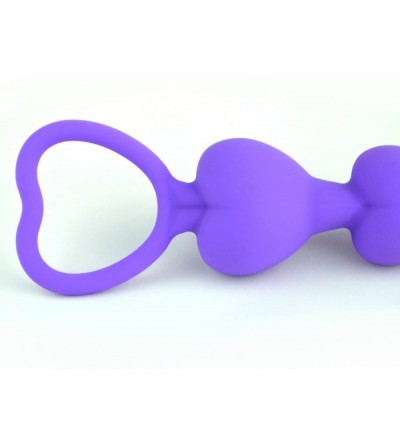 Anal Sex Toys Anal Sex Toy Beads Butt Plug Heart Shaped Prostate Massager with Safe Pull Ring Handle Soft Carry Bag Unisex G ...