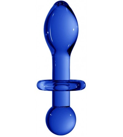 Anal Sex Toys Chrystalino Rocker- Blue - Blue - C918H3IC556 $30.05
