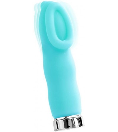 Vibrators Luv Plus Rechargeable Mini Vibrator Tease Me- Turquoise - Turquois - CQ12N46HKDG $31.41