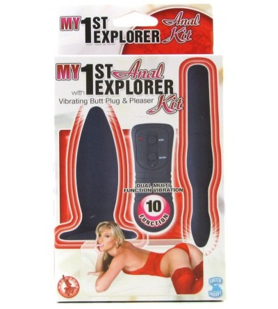 Anal Sex Toys My 1st Anal Waterproof Explorer Kit- Black - Black - C811026VCOR $16.72