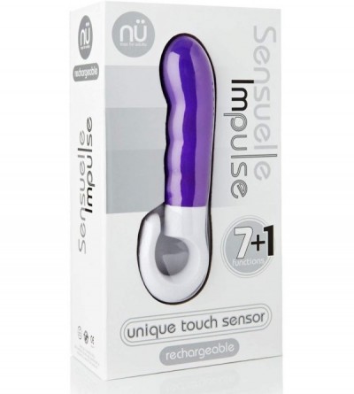 Vibrators Impulse Rechargeable Function Slimline Vibrator- Purple - Purple - CT11FME618V $30.71