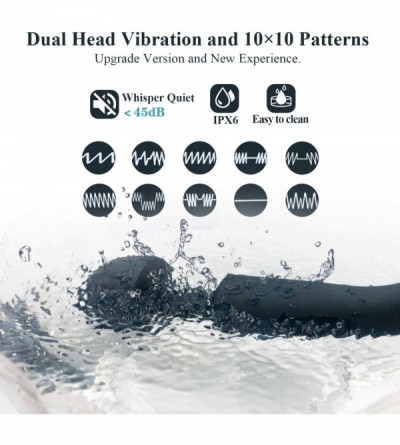 Vibrators Powerful Dual Motors Personal Massagers for Women- 10 Vibrations G-spot Magic Wand Back Massager Vibrating Dildo Vi...
