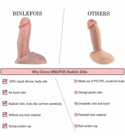 Dildos Realistic Dildo with Suction- Liquid Silicone Dildo Lifelike Vein Dual Density Bendable Penis Adult Toys for Women Han...