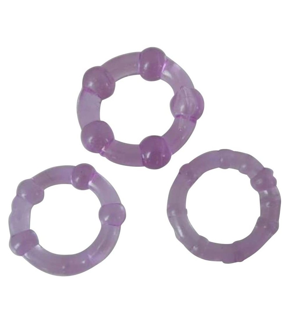 Penis Rings 3Pcs/Set Silicone Clock Ring for Men - Tpl - CZ19G3LD5QM $8.59