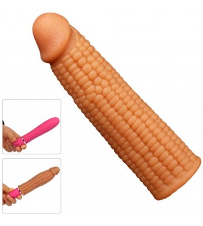 Pumps & Enlargers Penis Extension- Liquid Silicone Penis Sleeve- Cock Enlargement Vegetable Shape Cock Cover- Delay Ejaculati...