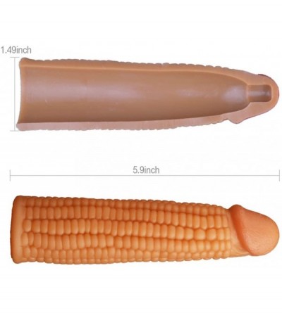 Pumps & Enlargers Penis Extension- Liquid Silicone Penis Sleeve- Cock Enlargement Vegetable Shape Cock Cover- Delay Ejaculati...