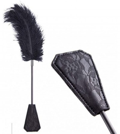 Paddles, Whips & Ticklers Ostrich Feather Tickler 2 Piece Set - Adult Sex Toys Whip and Riding Crop Slapper - Bondageromance ...