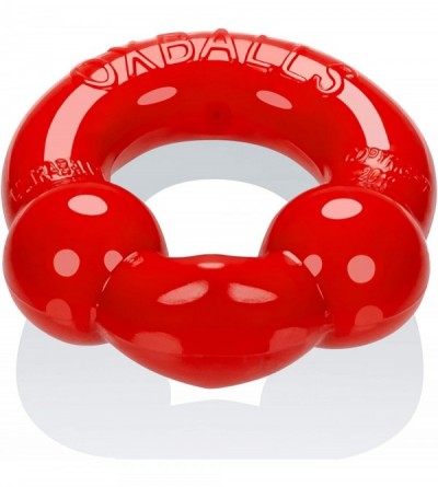 Penis Rings Ultraballs 2-Piece Cockring Set - Steel & Red - CP1898NXUIT $12.57