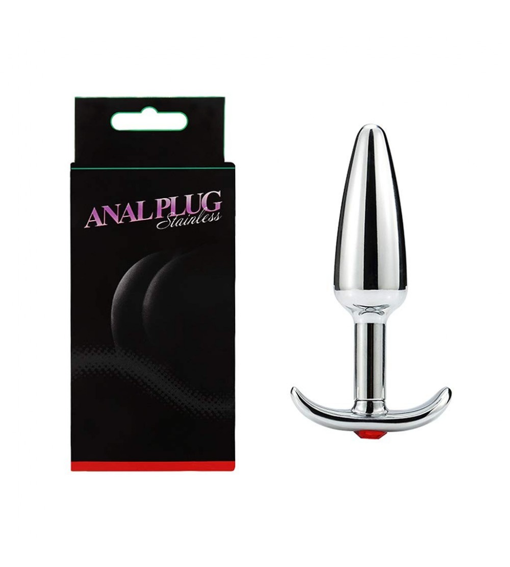 Anal Sex Toys Stainless Steel An-al Plug T-shaped Metal Butt Plug Adult Sex Toys For Men Women (C) - CO18NN9YZZ3 $8.84