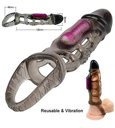Pumps & Enlargers Stretchy Sleeve Extension Girth Enhancer Toy for Men Couple -Realistic - CY1966LYY93 $19.09