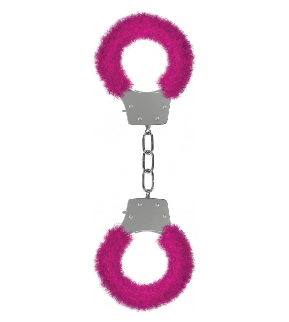 Restraints Pleasure Handcuffs Furry- Pink - Pink - CM11BFNYC9N $10.41