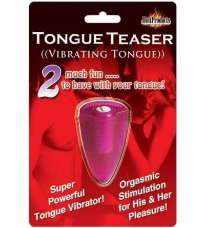 Vibrators Pink Tongue Teaser Oral Vibrator - Magenta - CQ1124FGS89 $22.43
