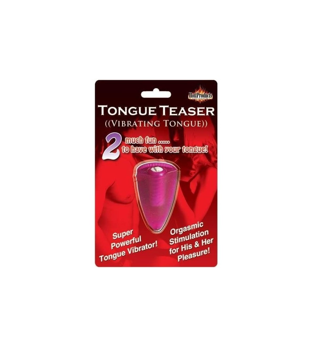 Vibrators Pink Tongue Teaser Oral Vibrator - Magenta - CQ1124FGS89 $10.76