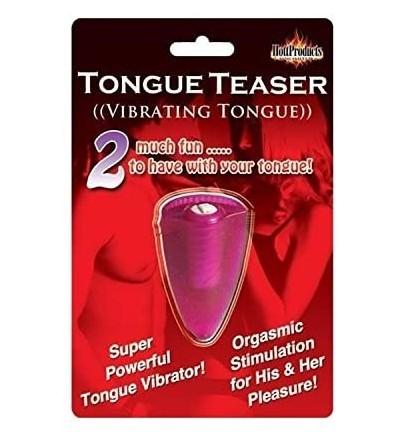Vibrators Pink Tongue Teaser Oral Vibrator - Magenta - CQ1124FGS89 $10.76