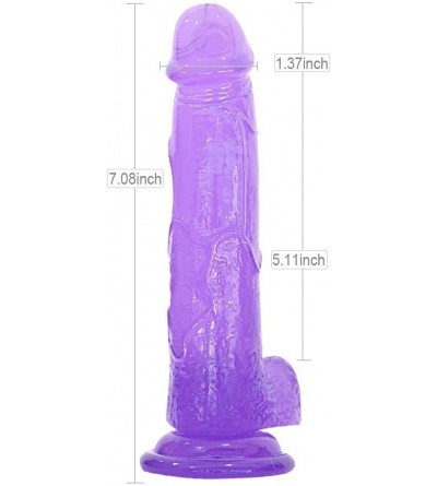 Dildos Realistic Dildo with Strong Suction Cup 7.08 inch Lifelike Penis for Hands-Free Play Vaginal G-spot and Anal Play for ...
