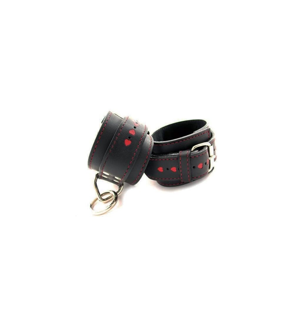Restraints Restraint Ankle Leather with Red Hearts Inlay - CV1137Q4L8X $28.09