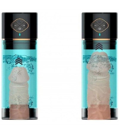 Pumps & Enlargers Men's P'ûššey P'ôçkêt Massage Toy Water Pumps Super Men Bigger Vacuum Pump Best Gift-Blue - Blue - CV190DYM...
