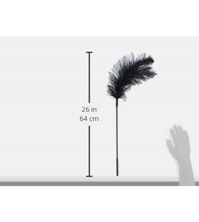 Paddles, Whips & Ticklers Sex & Mischief Body Ostrich Feather Tickler- Black - CN112E2A5PN $12.39