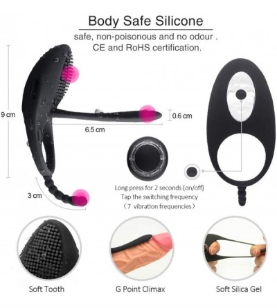 Penis Rings Full Silicone Vibrating Cock Ring - Waterproof Rechargeable Penis Ring Vibratór - Séx Toy for Male or Couples T-S...