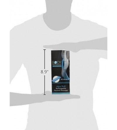 Vibrators Thrill Rechargeable Personal Massager- Aqua Blue/White - C511HMT6H6P $18.26