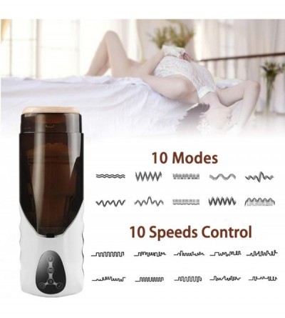 Male Masturbators Heating Male Masturbator Cup Fully Automatic with 10 Powerful Modes and 10 Speeds Control 3 Female Moans Du...