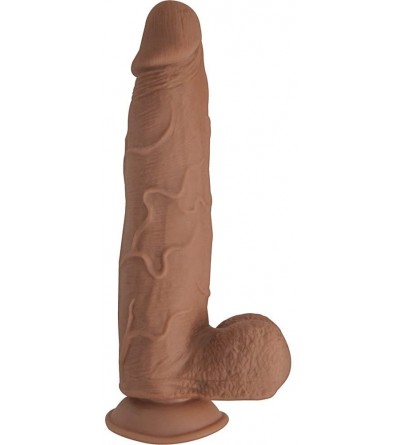 Dildos Real Cocks Dual Layered- No. 9 Brown Thick- 9 Inch - No. 9 Brown Thick - C1186LXAAA3 $32.78