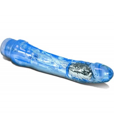Novelties Mambo Vibe - 9" Long Soft Realistic Feel Vibrating Dildo Multi Speed Flexible Vibrator Waterproof Sex Toy - Blue - ...
