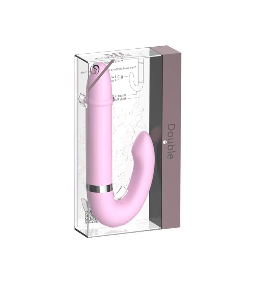 Vibrators Double Stimulation Rabbit Vibrator Strong Dual Stimulator for Clitoral- Vaginal and Anal Pleasure Soft- Flexible an...
