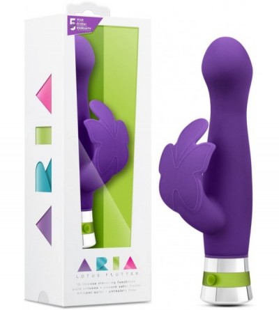 Vibrators Aria - Lotus Flutter - Sleek 10 Vibrating Functions Butterfly Massager - Clitoral G Spot Dual Stimulating Vibrator ...