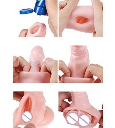 Pumps & Enlargers Stretchy Sleeve Extension Girth Enhancer Toy for Men Couple- Stamina - CB1978ARW64 $14.39