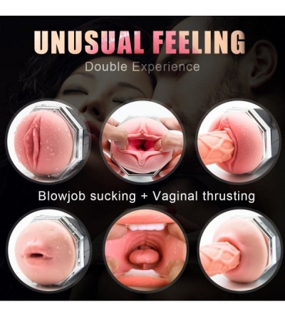 Male Masturbators Men Masturbation Stroker Best Gift for Men Pocket Puss-ey Stroker-100% Medical Grade Soft Silicone Male Mas...