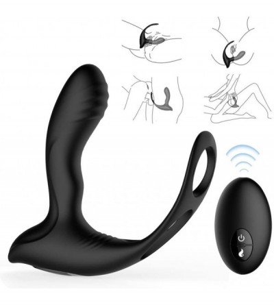 Anal Sex Toys Prostate Massage Stimulator with Wireless Remote Control Function- 10 Kinds of Vibration Frequency Wearable Coc...