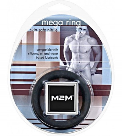 Penis Rings M2m Cock Ring- Mega- Nitrile- Large- Black - CD11FZD3F9H $37.90