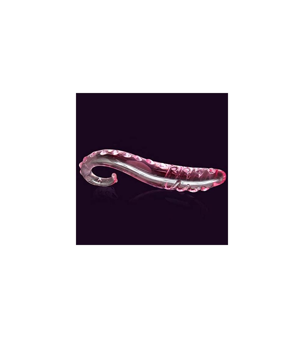 Dildos Hippocampus Shape Pink Anal Glass Dildo Crystal Butt Plug Women Sex Toy Adult Products for Men Erotic Sexy Game Toys f...