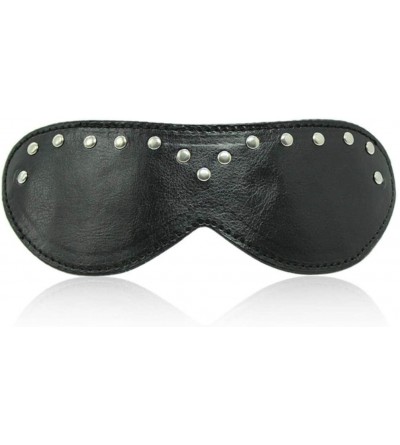 Blindfolds 2 Pcs Blindfold Eye Mask Sexy Toys Game Props Leather with Nails Soft Comfortable Portable for Couples Woman-2 pcs...