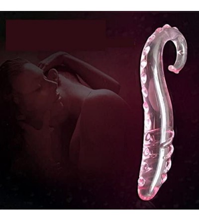 Dildos Hippocampus Shape Pink Anal Glass Dildo Crystal Butt Plug Women Sex Toy Adult Products for Men Erotic Sexy Game Toys f...