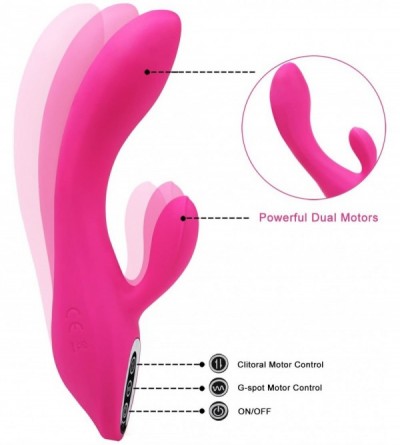 Vibrators G-Spot Rabbit Vibrator Clitoris Stimulator - Silicone Vaginal Anal Dildo Massager for Women Maturbation- Powerful W...
