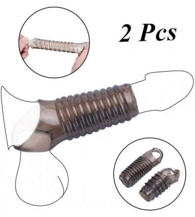 Pumps & Enlargers Textured Thick Man Sleeve Extension Girth Enlargement(2ps)6592 - CP18AQ02C25 $6.03