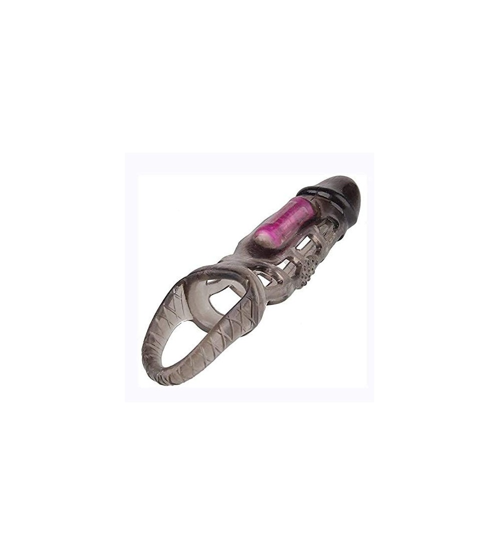 Pumps & Enlargers Surprise Gift Elastic Sleeve Crystal Sleeve Pênís Sleeve Penile Condom Spike Lockring Cover G-Spoint Stimul...
