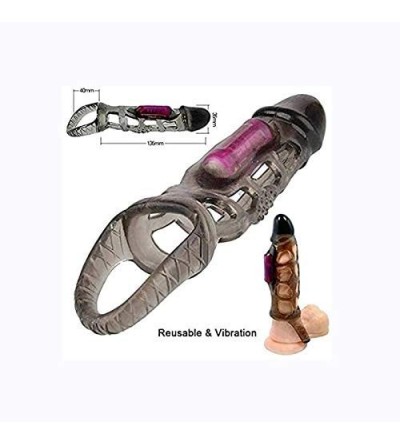 Pumps & Enlargers Surprise Gift Elastic Sleeve Crystal Sleeve Pênís Sleeve Penile Condom Spike Lockring Cover G-Spoint Stimul...