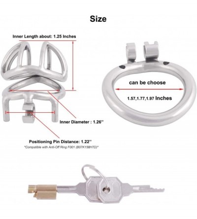 Chastity Devices Ergonomic Design Chastity Device Male Virginity Lock Chastity Belt Adult Game Sex Toy S145 (1.77 inch / 45mm...