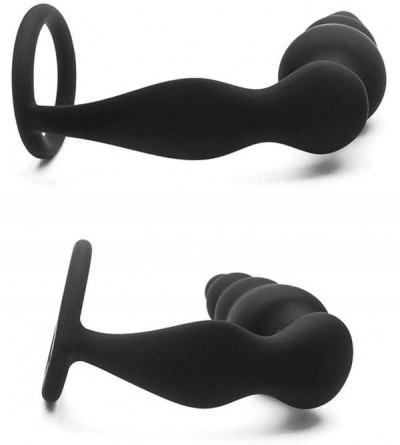 Anal Sex Toys TeemorShop Silicone Multi-Bead Amâl Plug Lock Fine Ring Próst-áte śtimϋlátion B'ut.t Plug Toy - L - C319I8YO5ZS...