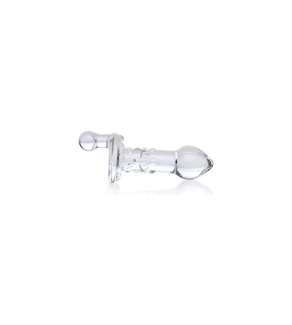 Dildos Glass Pleasure Plug with Crank- Nubby- Clear Melon - CG1120MSJO7 $8.10